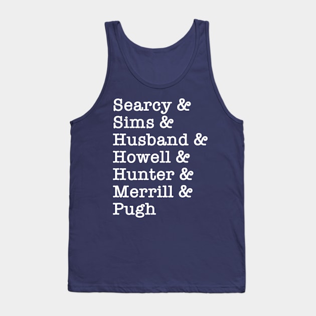 Names of Regulators (Large Font) Tank Top by Aeriskate